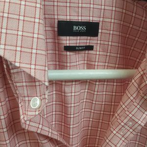 Hugo Boss Shirts - Hugo Boss Pink Dress Shirt sz 39 Hugo Boss Shirts - Hugo Boss Pink Dress Shirt sz 39